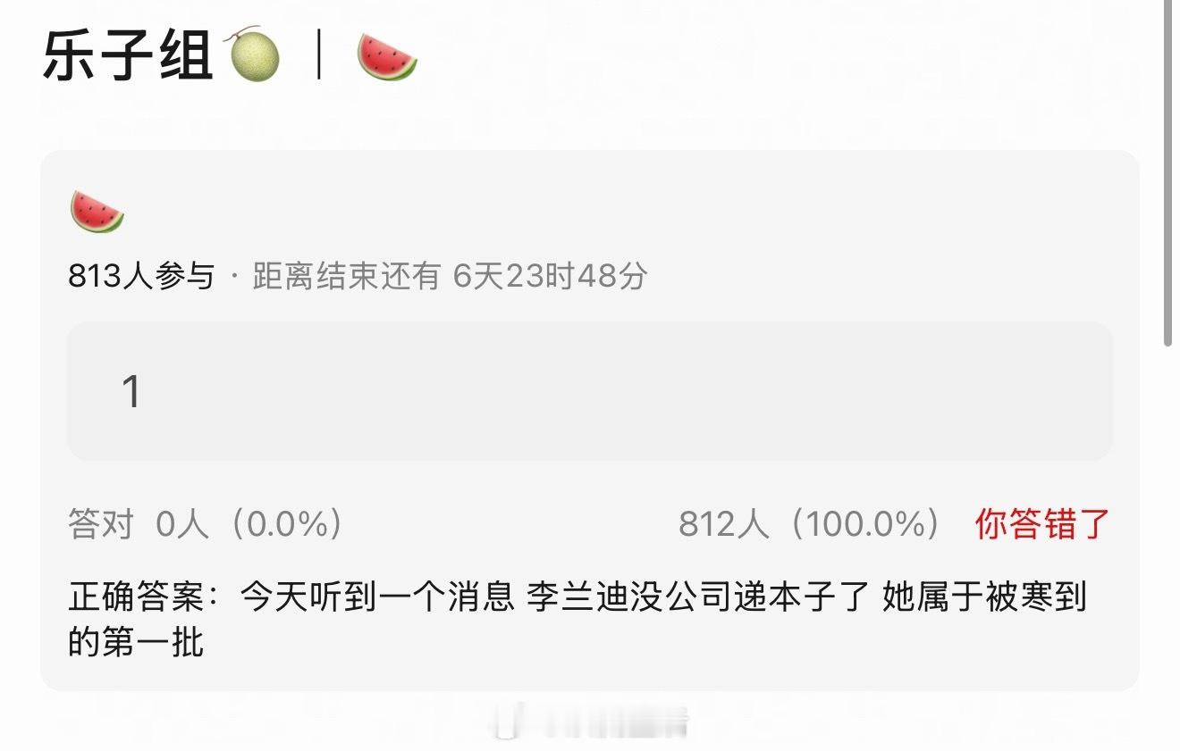 李兰迪？不可能吧，印象中她影视资源一直很好。国民度高的艺人不可能缺戏吧？ 