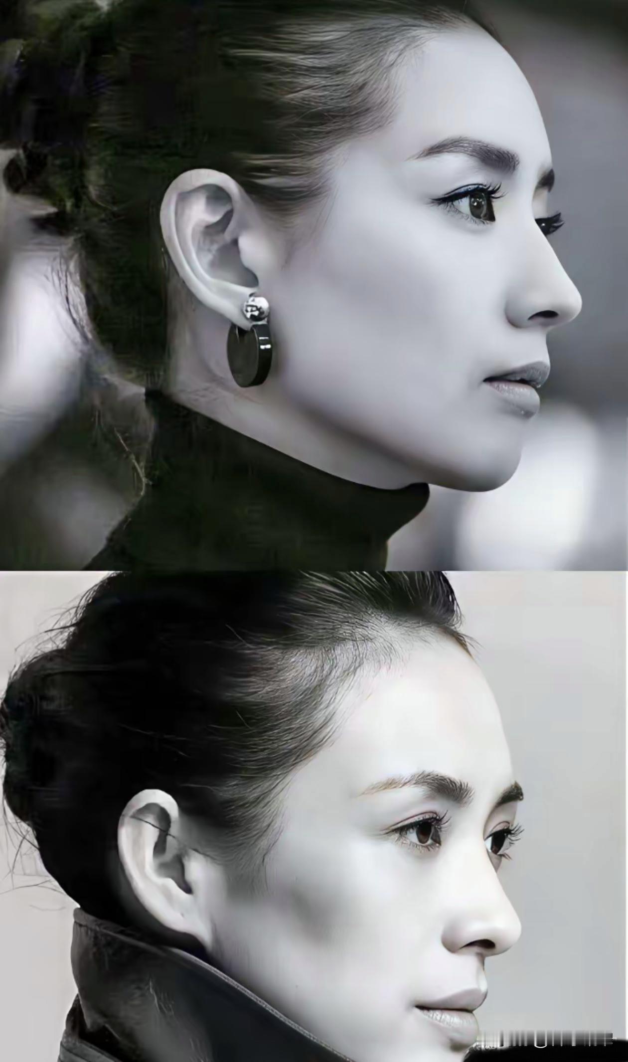 这侧脸真好看
这天生就是
老天赏饭吃的颜
想必你也认出了她俩
一个是董洁
一个是