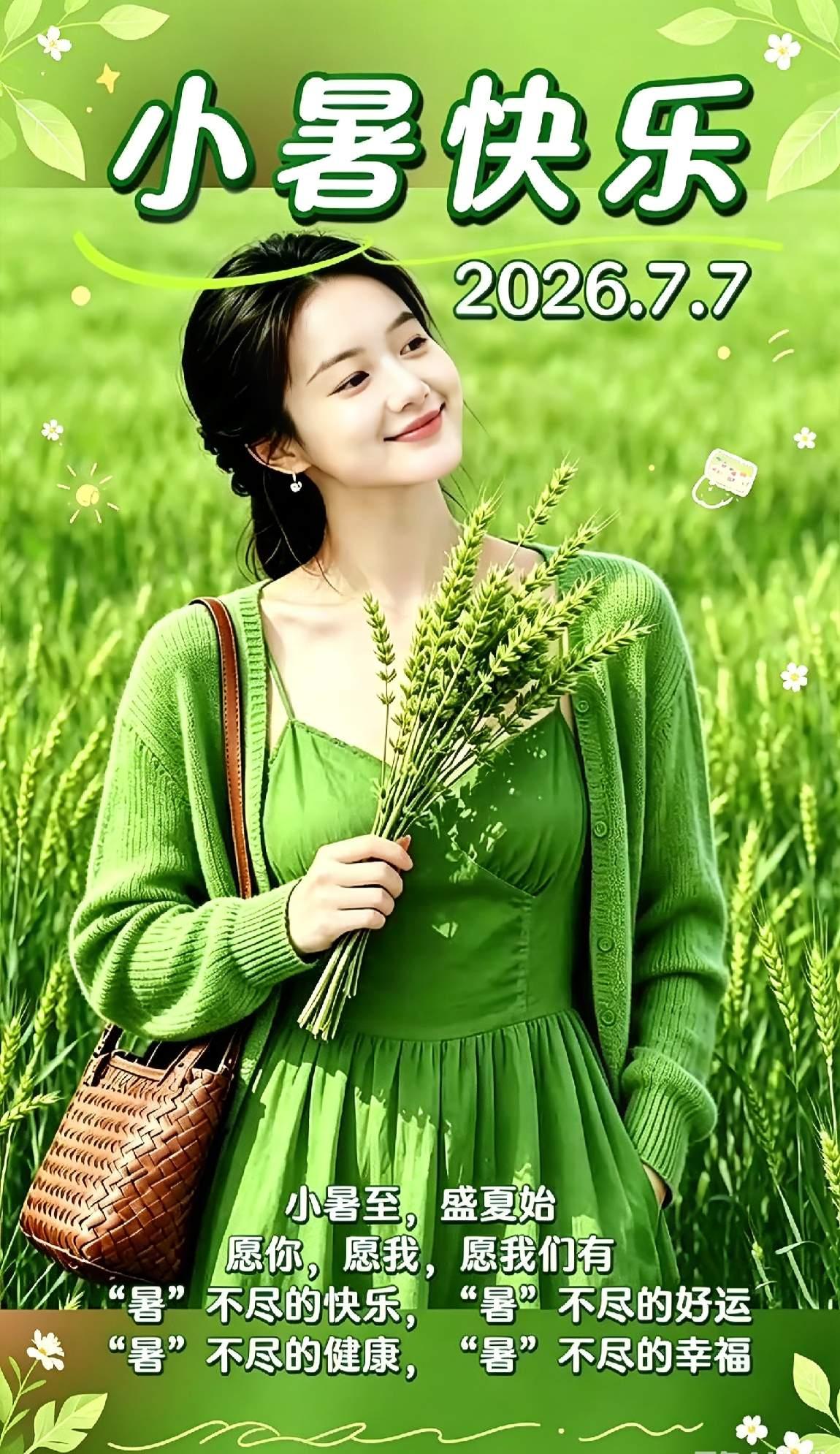 早安，你好！小暑迎曙光，清晨问君安。盛夏已荒，心静风凉，愿君安然一夏，静享清浅时