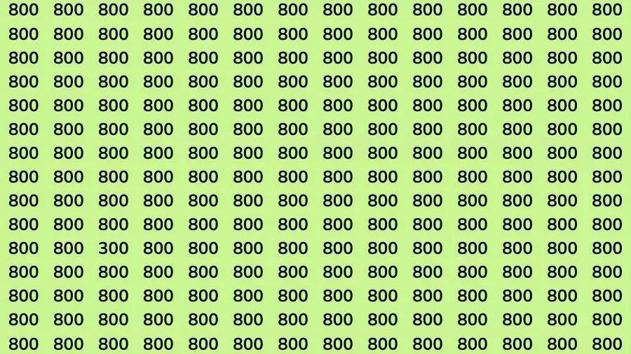 视觉错觉大脑挑战：如果你有鹰眼，请在45秒内找到800个中的数字300