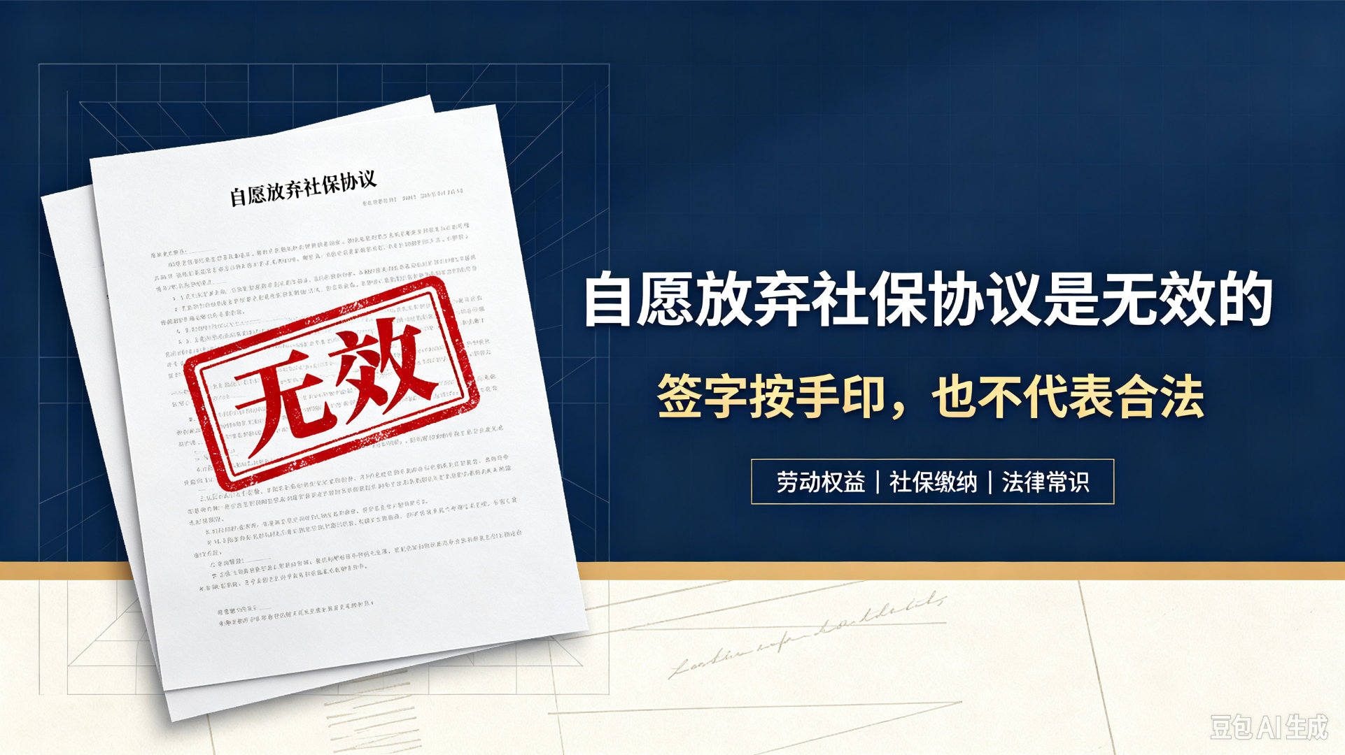 自愿放弃社保协议是无效的社保不是公司给你的私人福利，不是你们俩坐下来商量商量就能