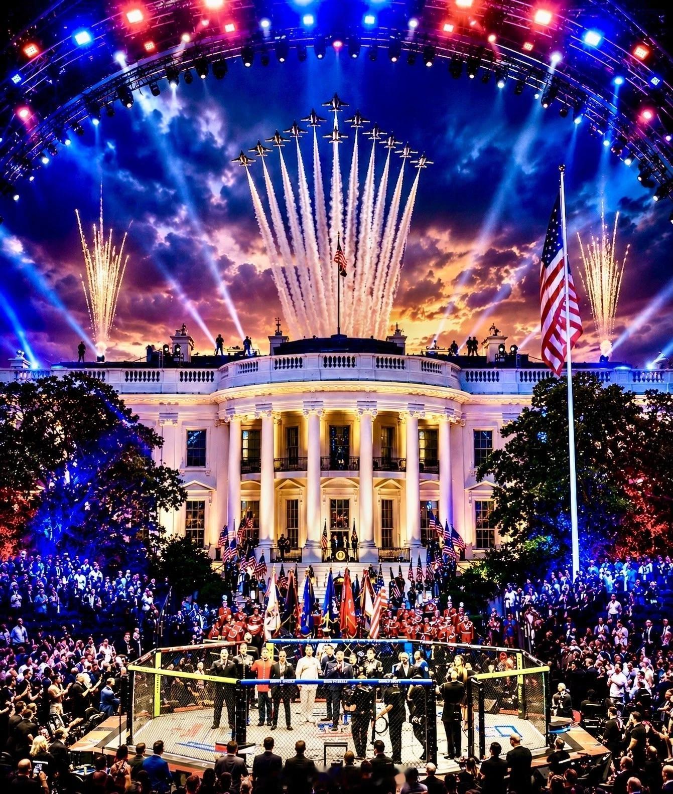 今年在白宫南草坪举行的 UFC Freedom 250 最终亏损约3000万美元