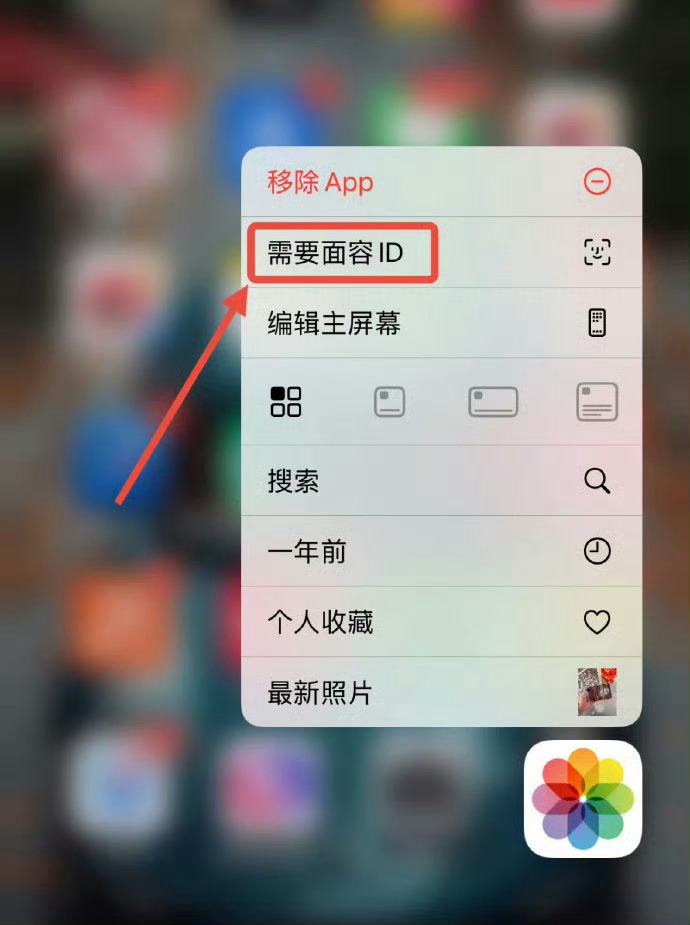忽然发现苹果iOS18可以给APP上锁了，长按任意APP点击（需要面容ID）就可