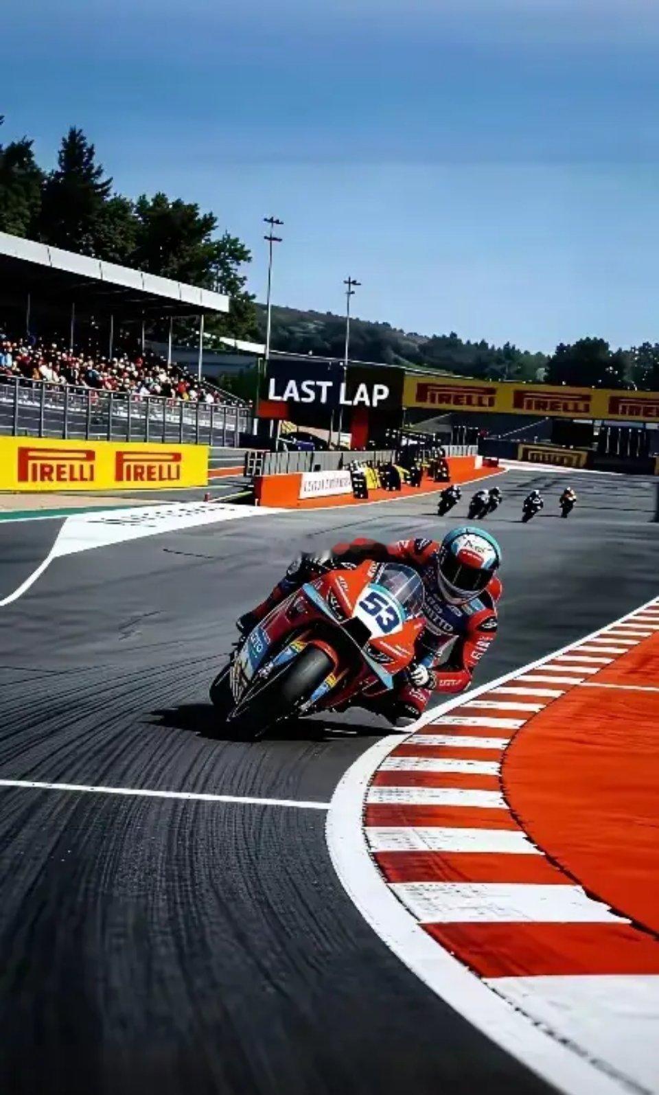 刚刚张雪机车获得了第四名，这样的成绩已经非常不错了！其实开赛不久，张雪机车一直长