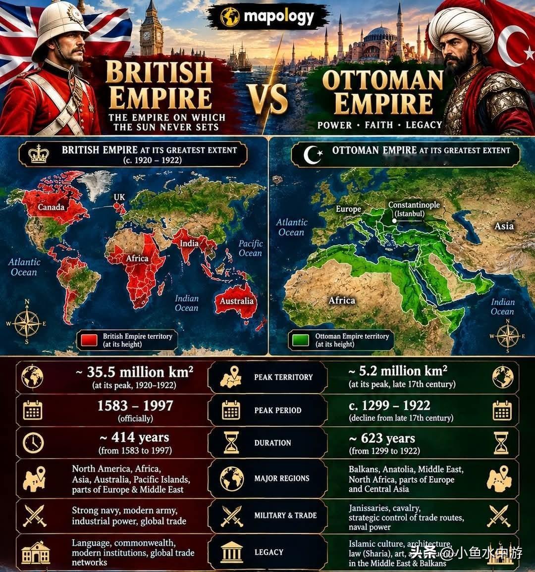 🌍 大英帝国 VS 奥斯曼帝国
 
历史上两大极具影响力的帝国，二者地理相隔，