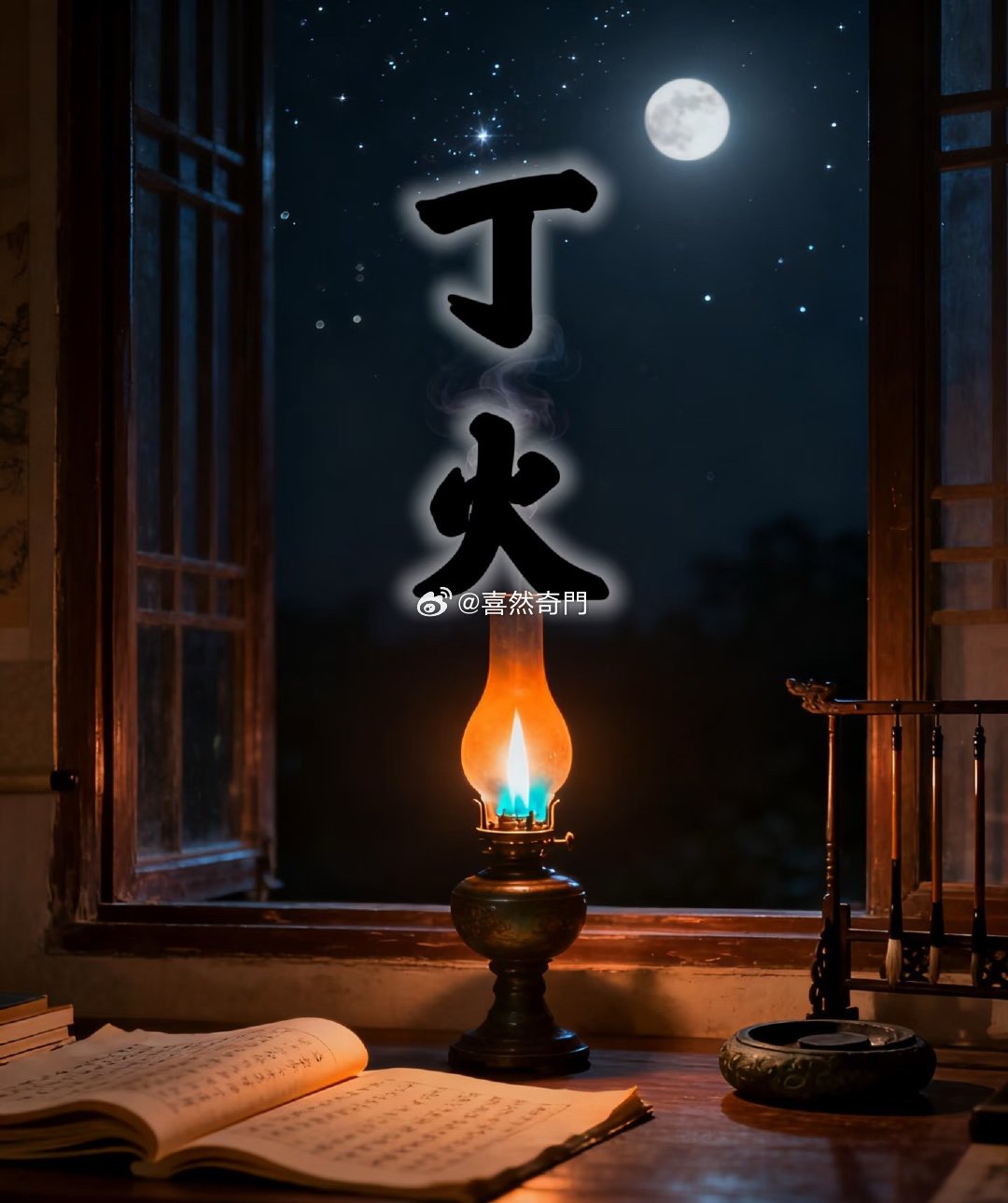 今天是丁火日，丙午年丙申月，年月丙火都是忌神。丁火是蜡烛🕯️也是月亮🌙，太阳