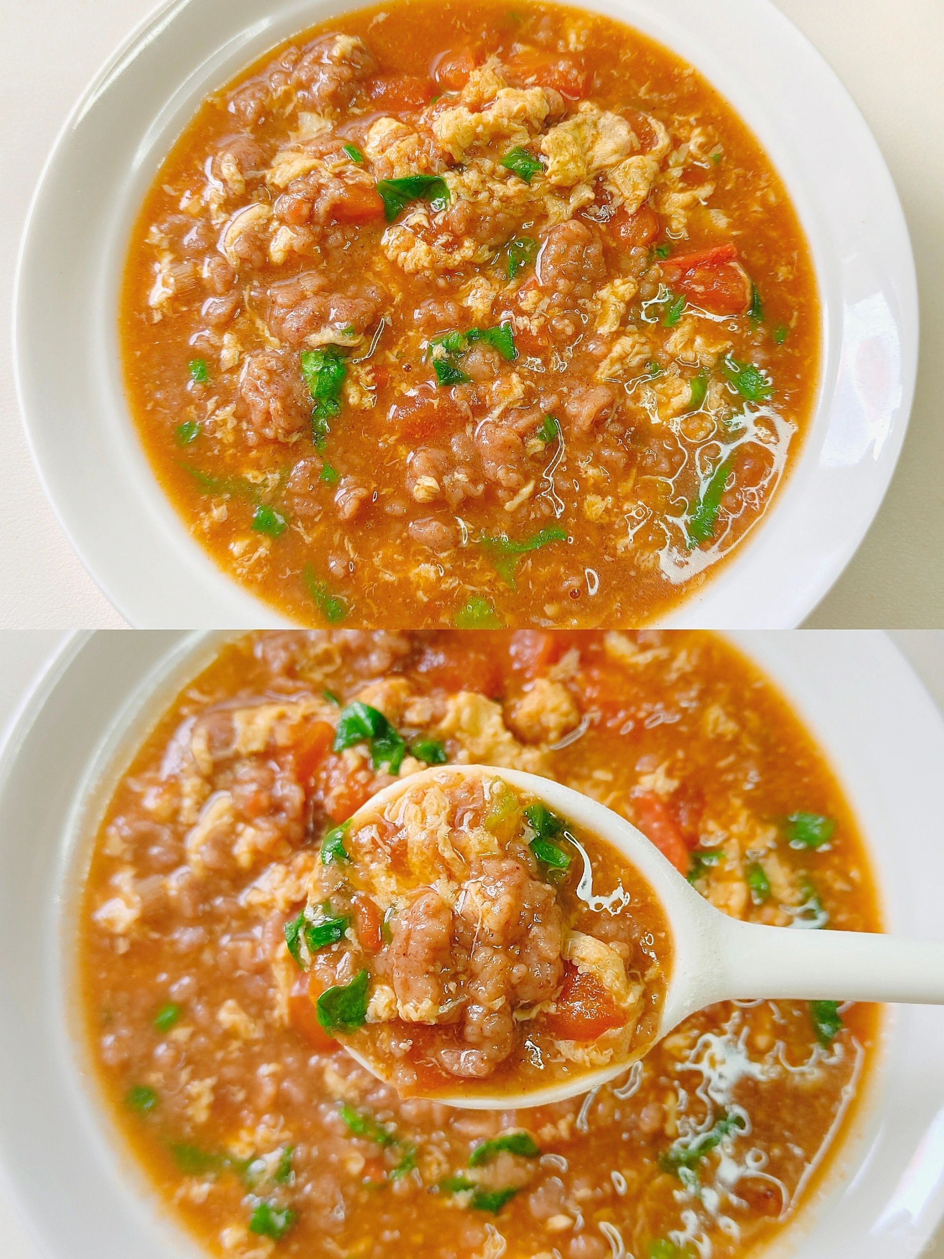 给妈妈做减脂餐D125|全麦番茄疙瘩汤🍲