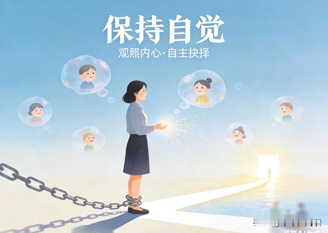 保持自觉，方得本心
 
保持自觉，是成年人最珍贵的自我修行，更是掌控人生的核心力