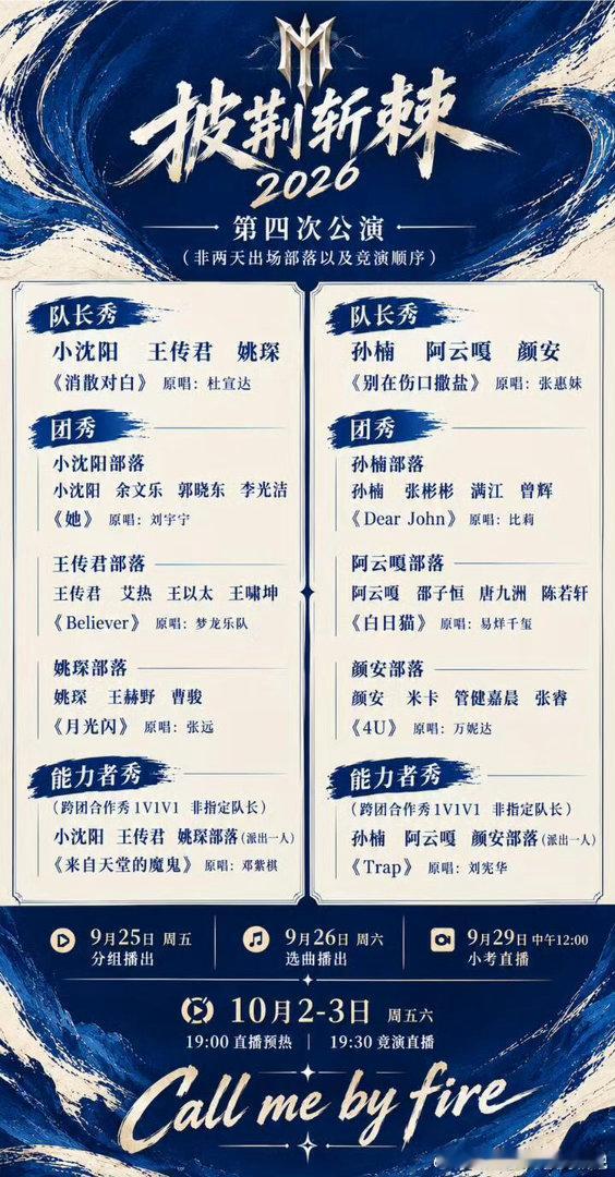 披哥四公组队个人点评，猜猜谁能夺冠？网传四公组队已经出来了---1. 孙楠部落：