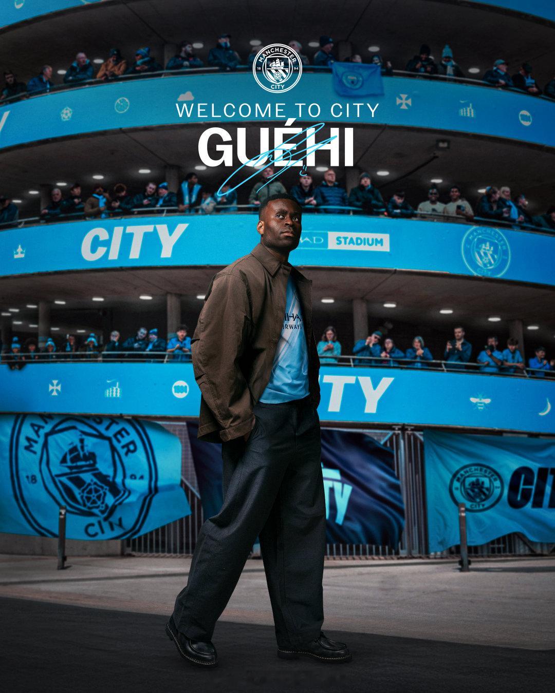 曼城官宣格伊加盟 格伊总价3000万镑加盟曼城曼城官方宣布，从水晶宫引进25岁英