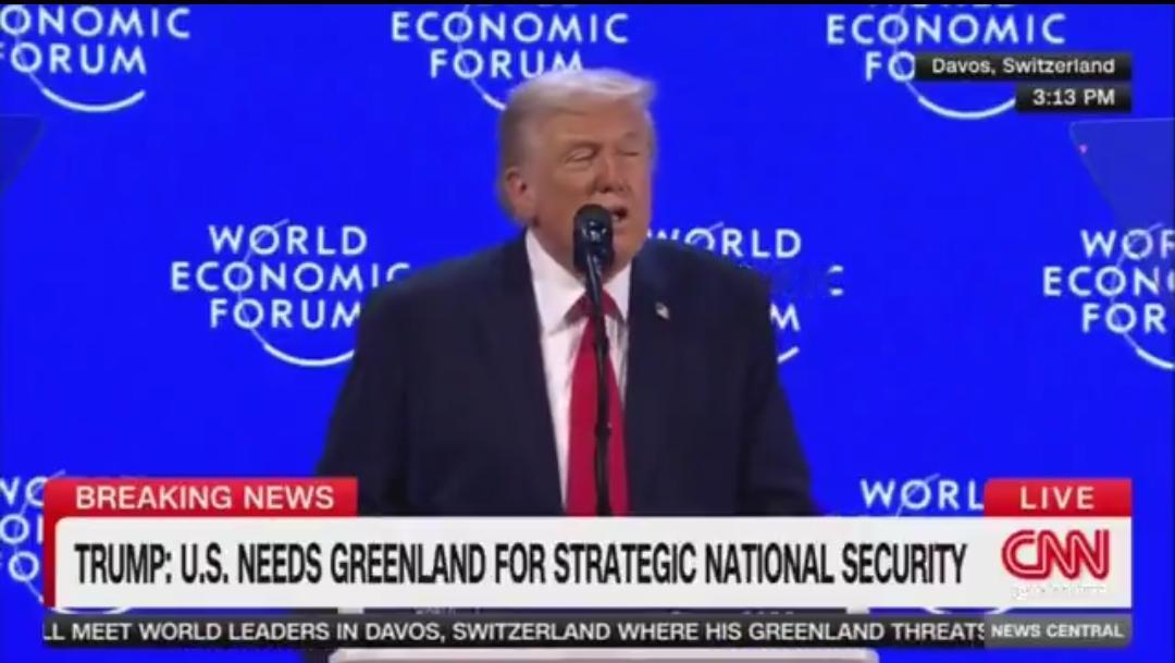 突发新闻——特朗普达沃斯就加拿大问题表态
 
特朗普总统发言译文：
“美军将为加