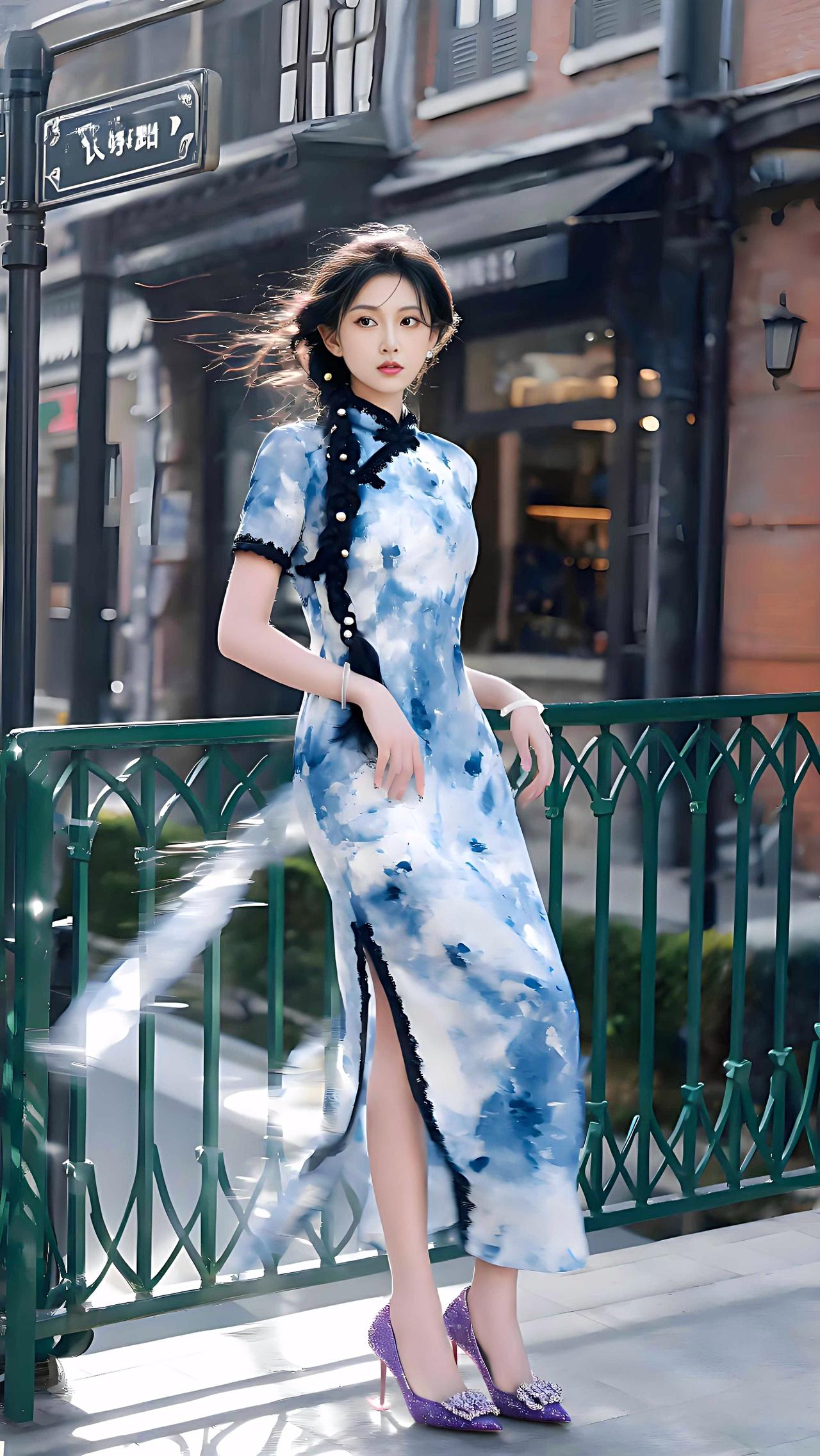 当「浮生记」的牌匾遇见青花瓷裙摆，故事就开始了📜
