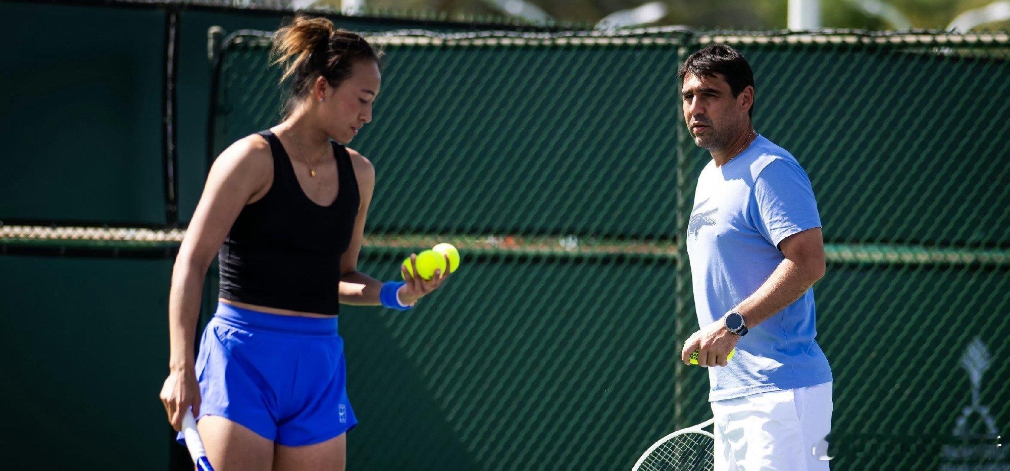 好消息我文也是高贵的双教练配置里巴回归郑钦文团队佩雷里巴已经回归郑钦文团队今天在