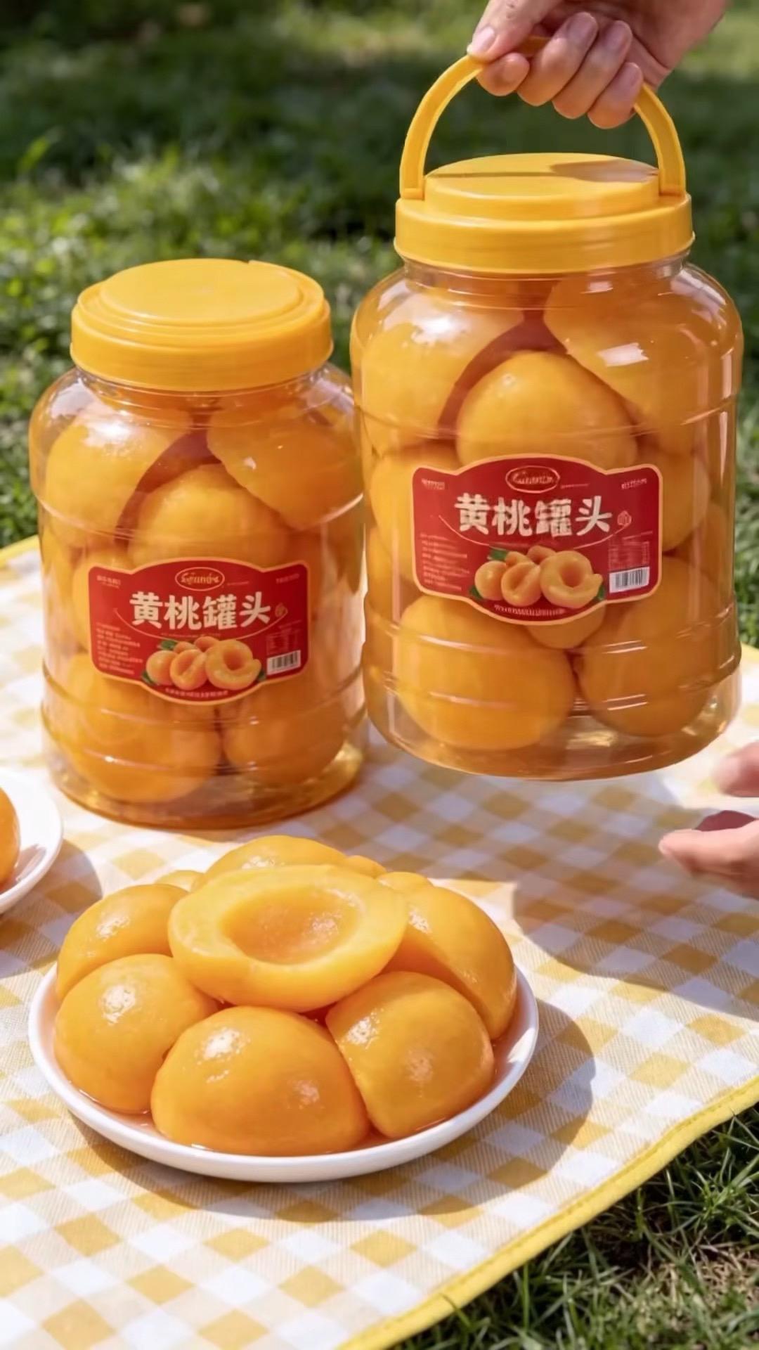 黄桃罐头 夏日解暑美食 追剧必备小零食 宅家休闲零食 水果罐头推荐
