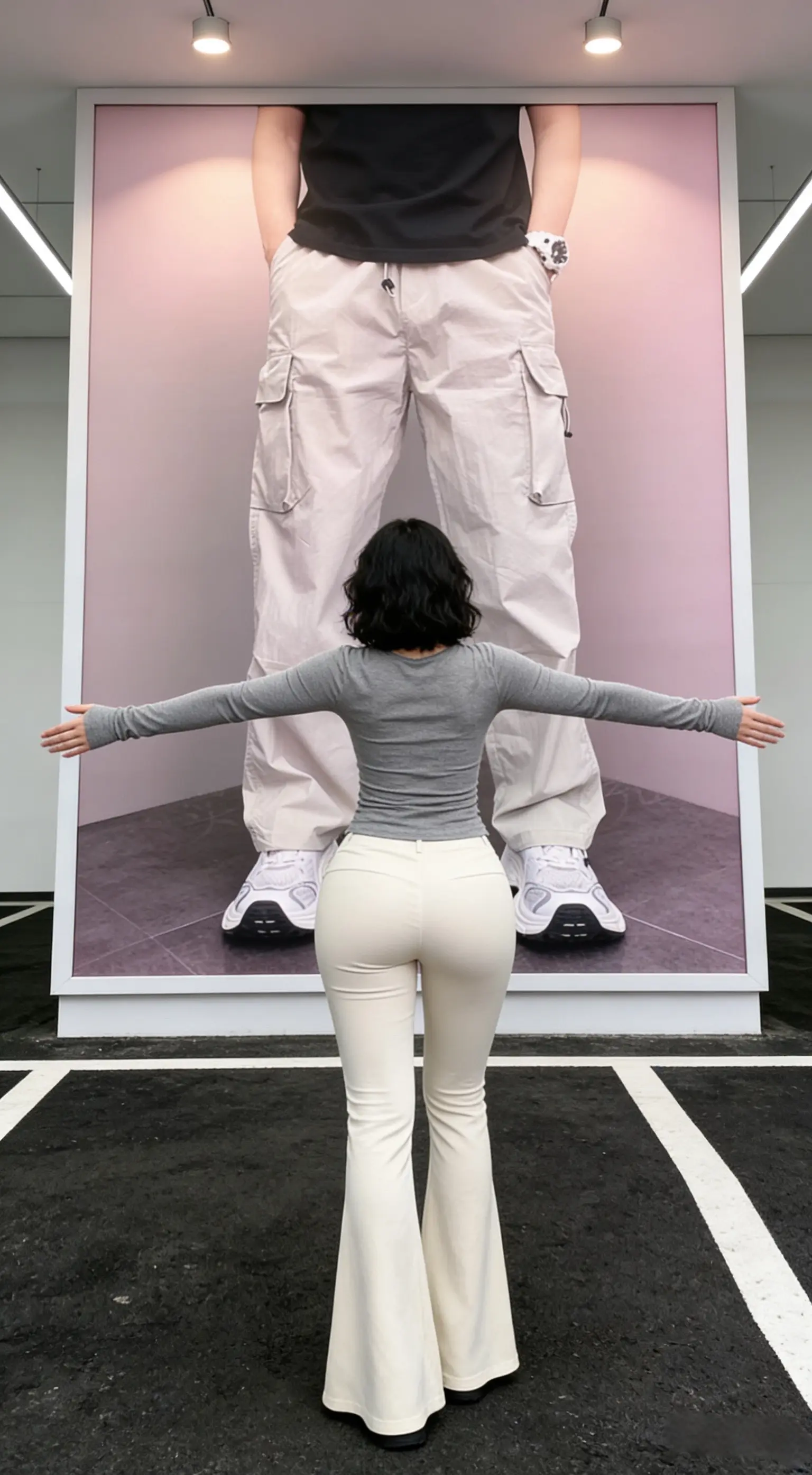 夏季薄款宽松哈伦直筒多口袋工装长裤男士痞帅休闲ins青年阔腿裤        ✓