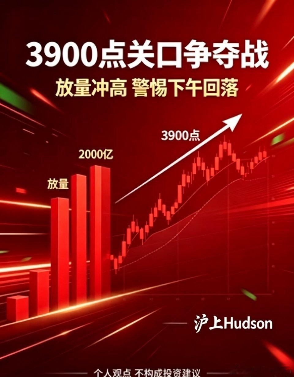 每个人心中都有一座未登峰3900点关口生死战！下午这一幕必须警惕今天盘面有个好消