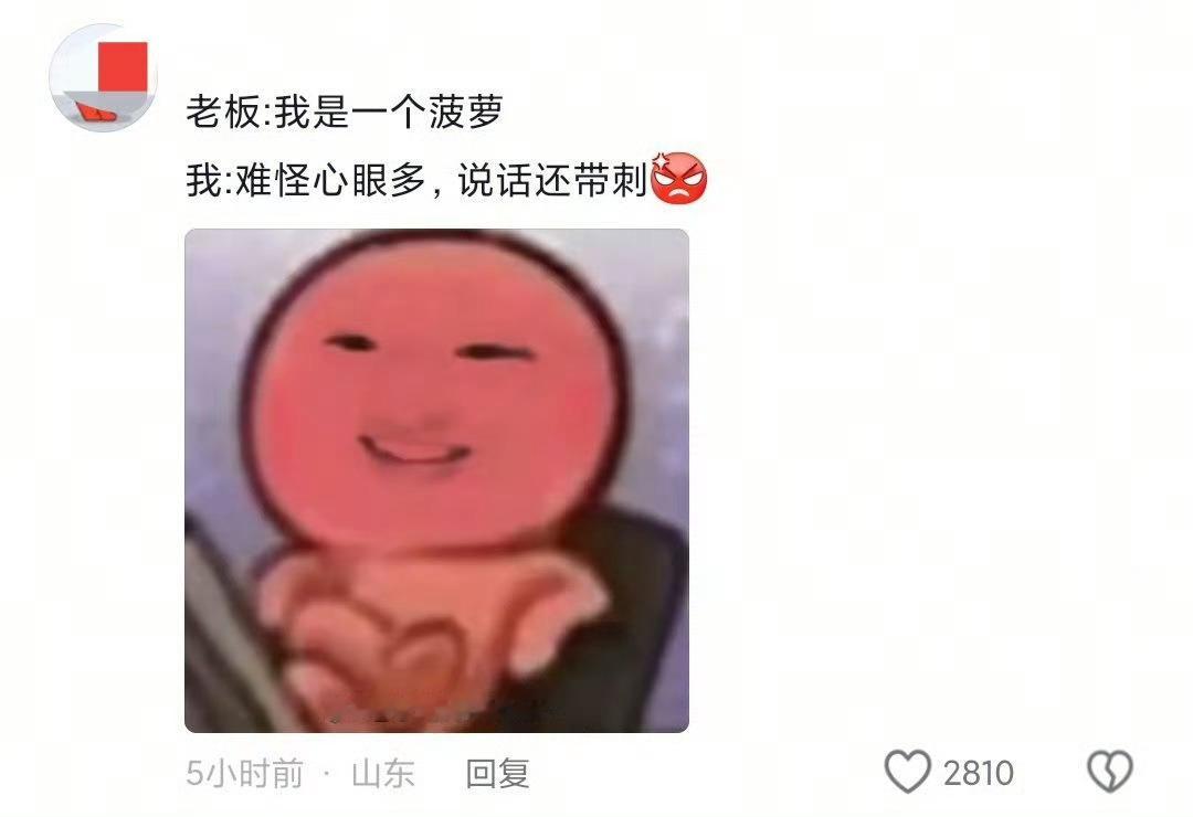 老板：我是一个菠萝🍍 