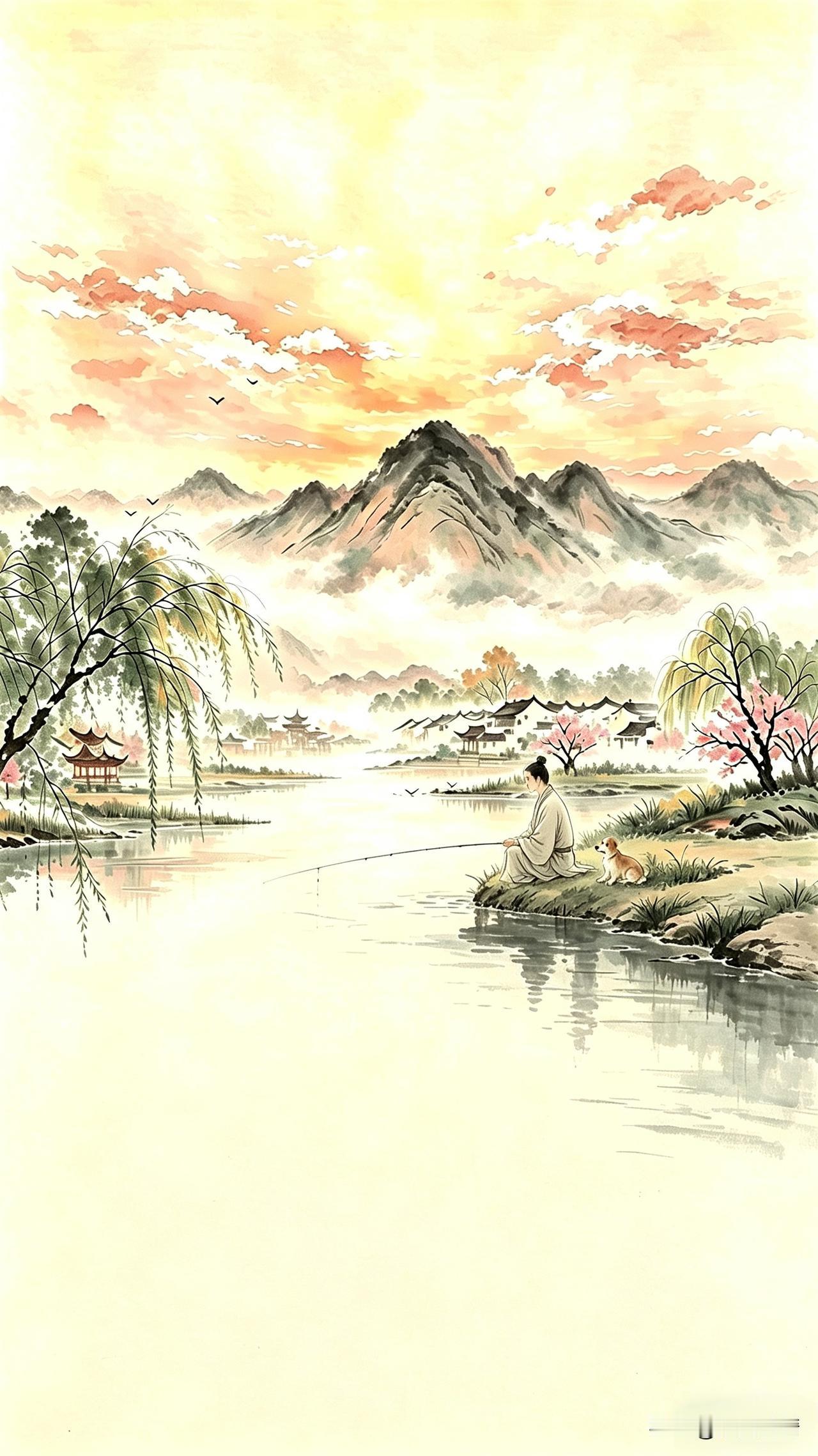《观世如戏：入局时全力以赴，出局时云淡风轻；得意时花开花落，失意时云卷云舒，沉浮