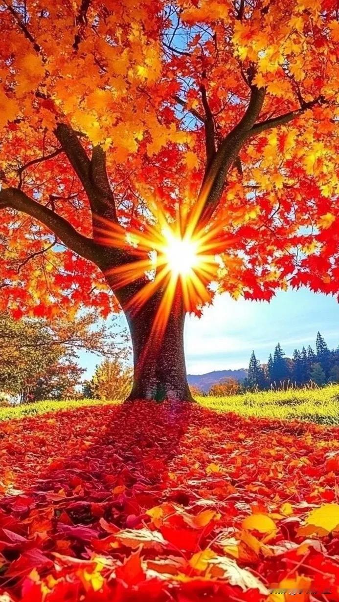 #晒晒我见过最美的风景##晒一张最美枫叶# #手机风景照分享# #美景照片分享#