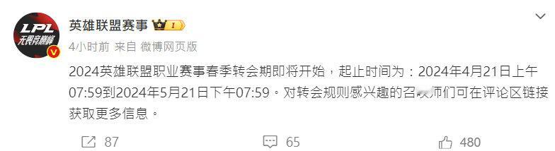 #2024LOL春季转会期# 转会期又要来了，这次哪些队伍会憋气到最后呢？：20