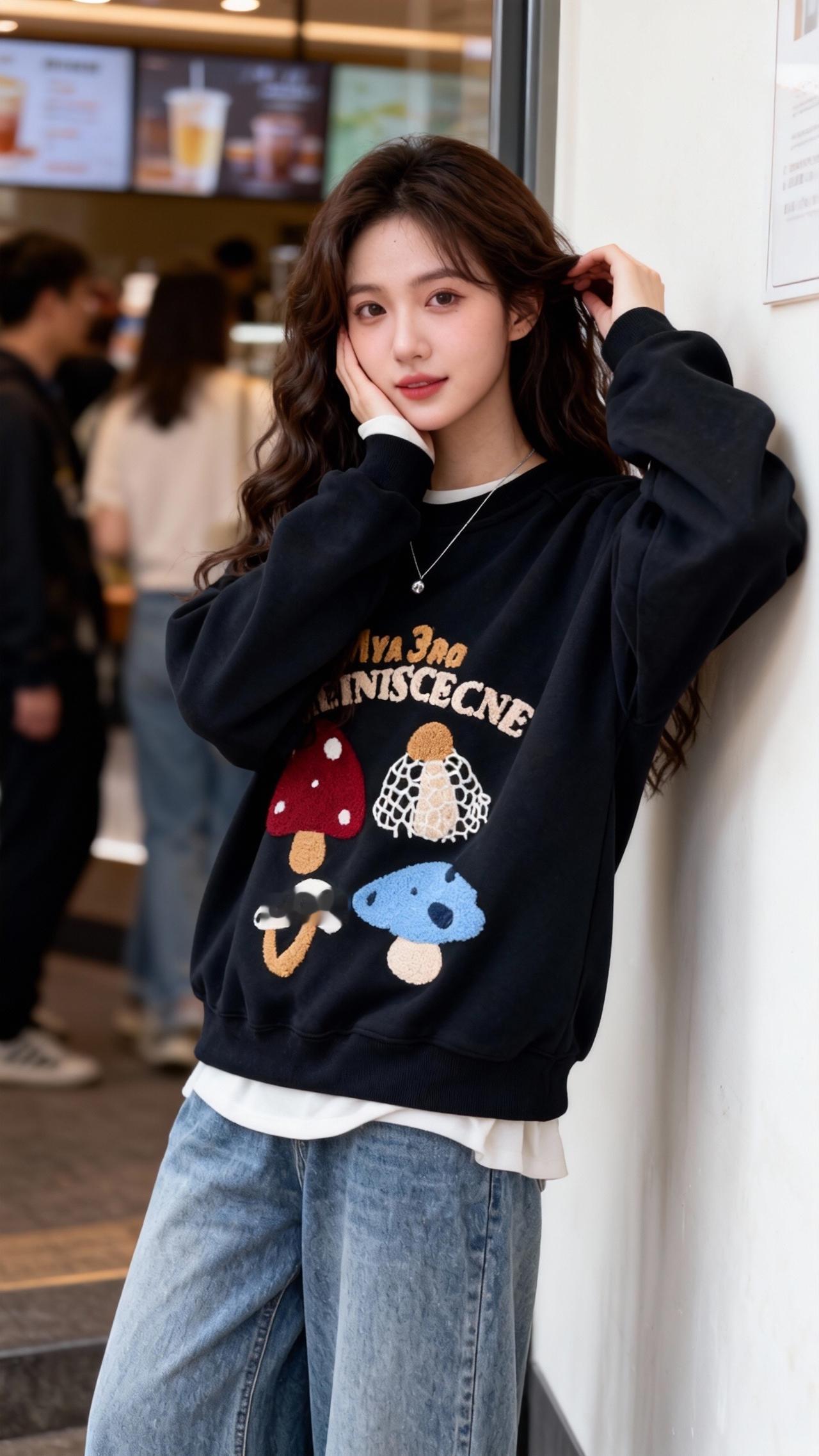 显瘦搭配jennie穿搭 时髦穿搭 卫衣穿搭 卫衣控