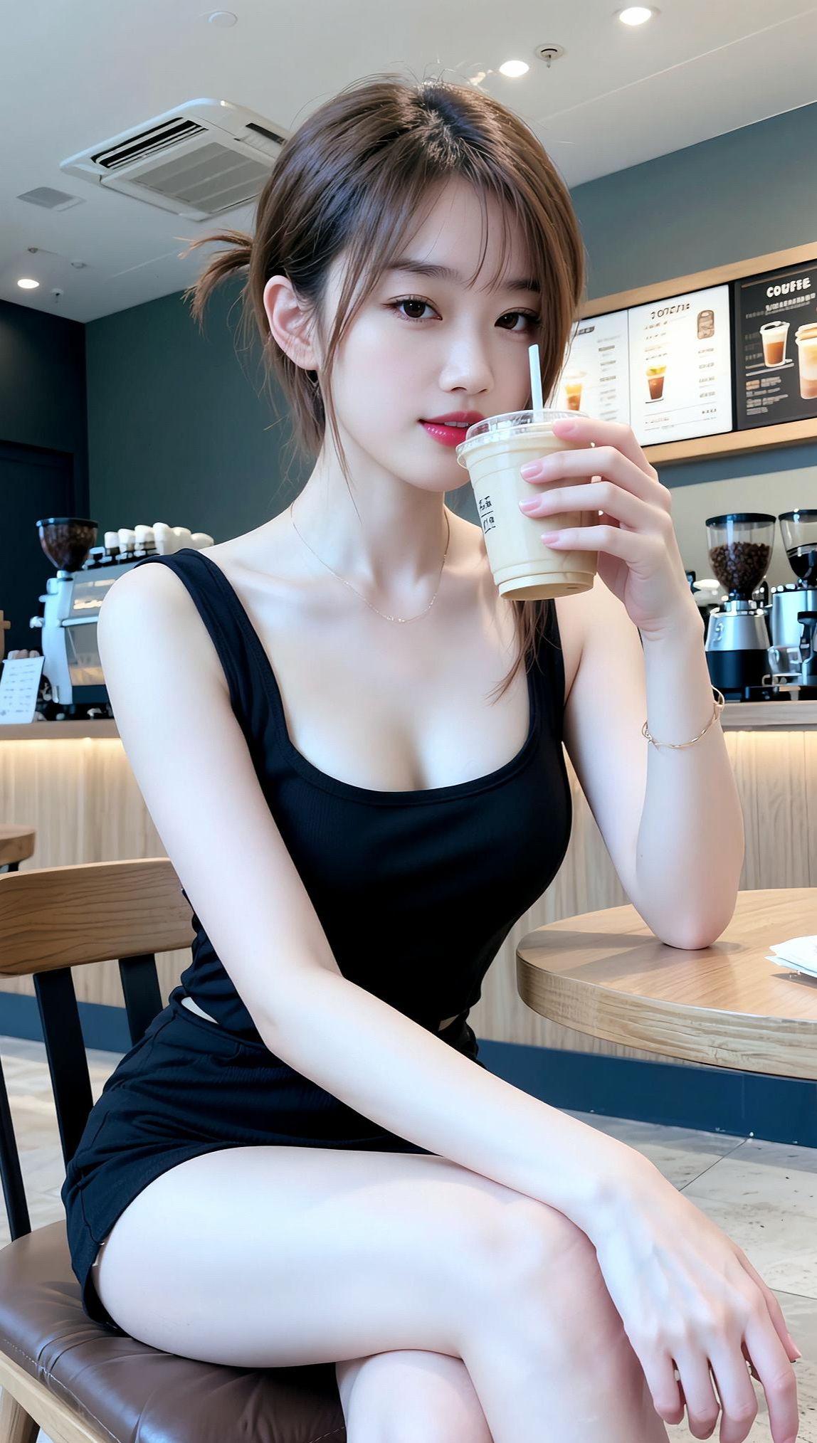 AI甜系写真   甜辣妹 抖音ai创作