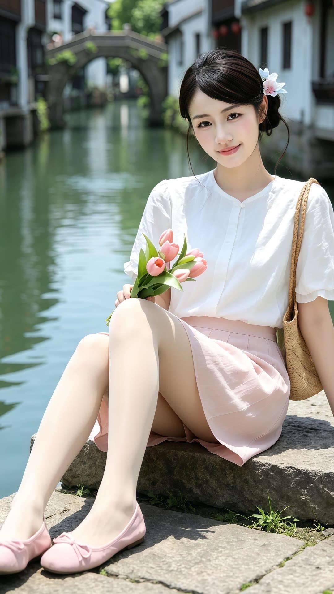 知性温柔风 夏日氛围感穿搭 浅夏穿搭 清纯甜美旗袍