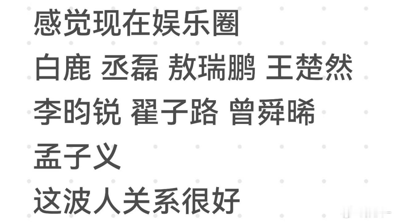 王楚然孟子义曾舜晞才是真的关系好吧，都是糊糊的时候就一起玩了，五人团 