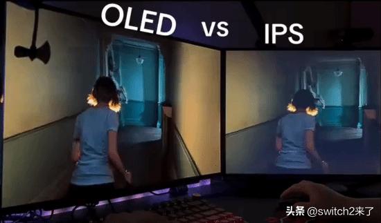 外网用户de3dsoul发布了一条OLED屏幕与IPS屏幕同时玩《生化危机9》的