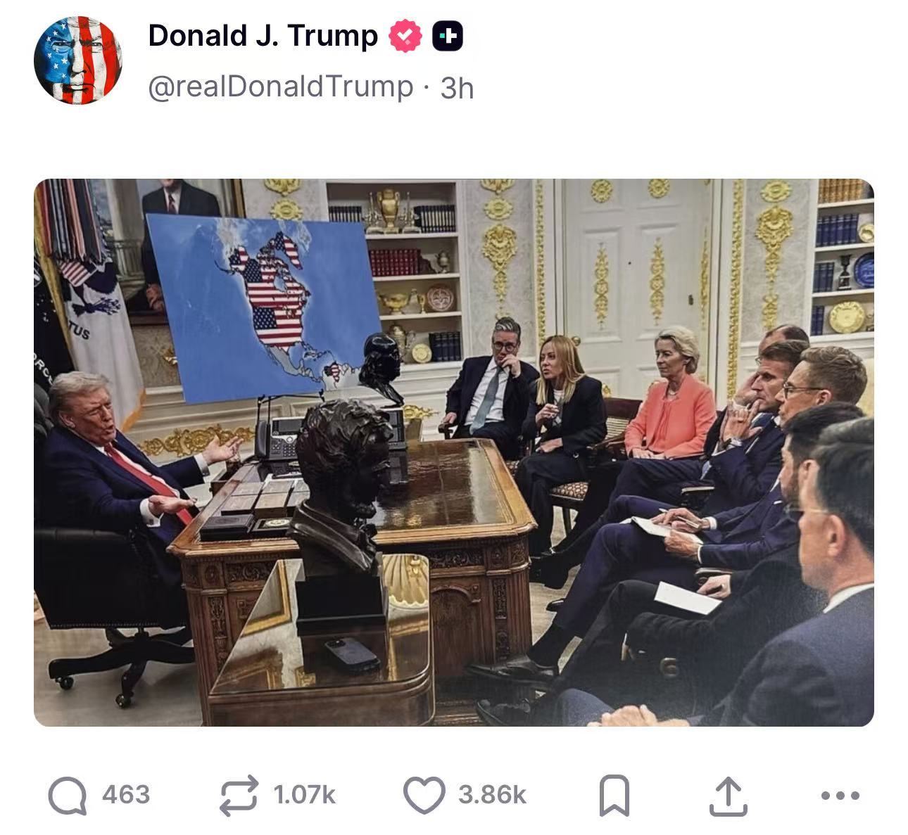 特朗普称因未获诺奖不再考虑和平【“你们这些老欧洲白左，本King一个一个收拾你们