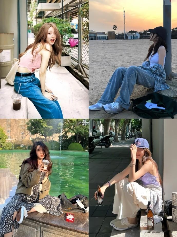 不必僵硬摆拍，让身体随场景舒展～ 侧身回眸、抬手遮阳、自然倚靠，把松弛感融进姿态