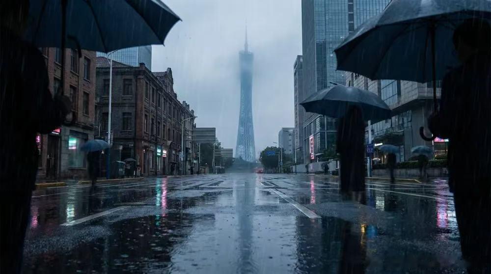 广东人被雷雨暴击了 广东人太难了，暴雨高温双双在线。下雨挡不住热浪，潮湿闷热，出