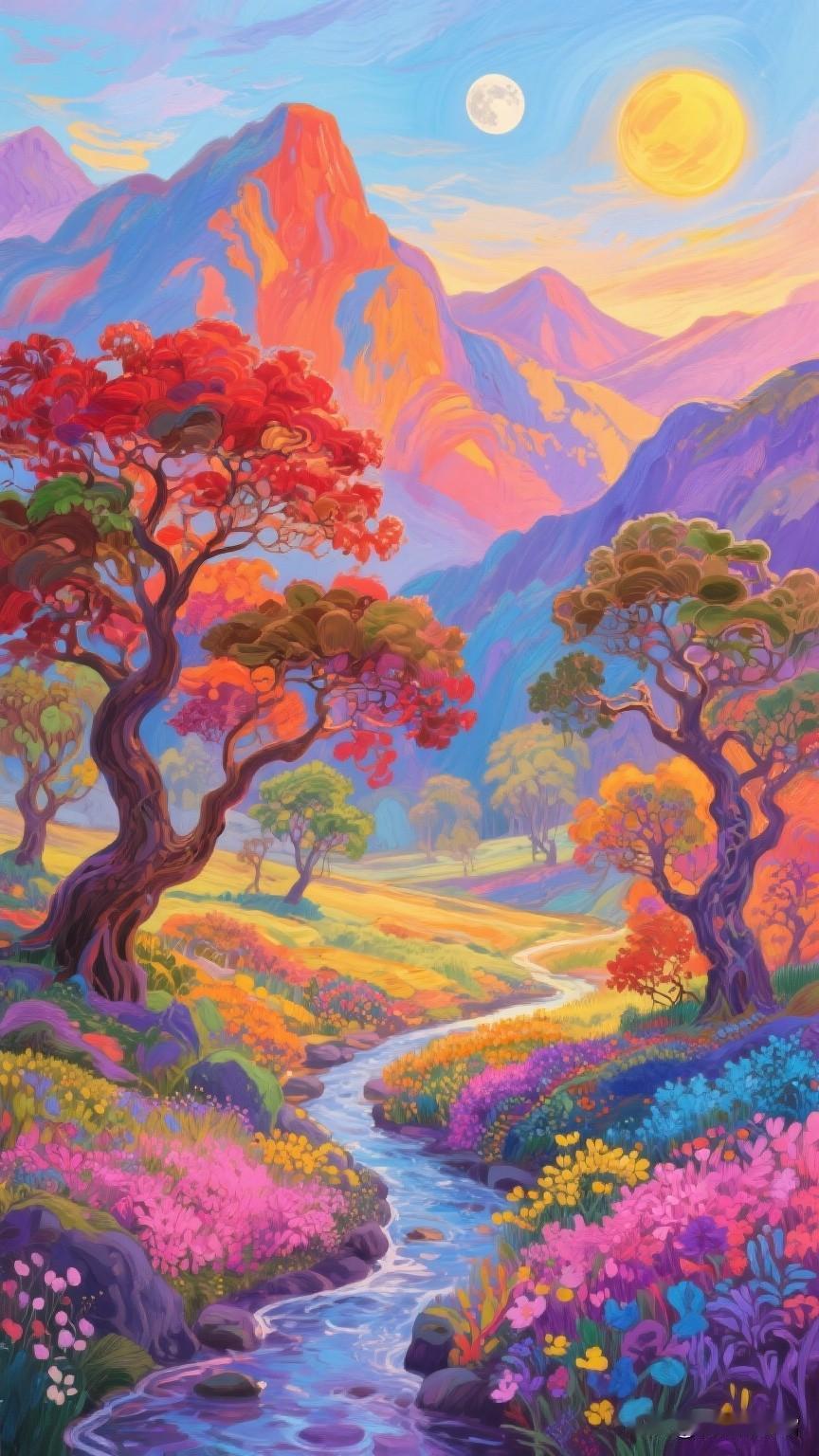 可以分享一张秋景树叶的照片吗