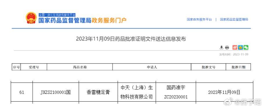 两岸合作研发的糖尿病足溃疡新药获批上市中新网11月10日电 据香港大公网报道，由