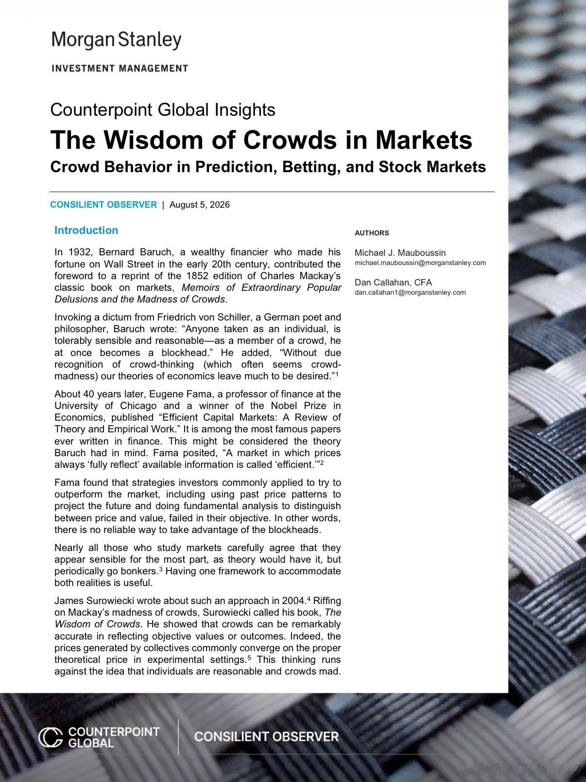 Morgan Stanley Investment Management’s “