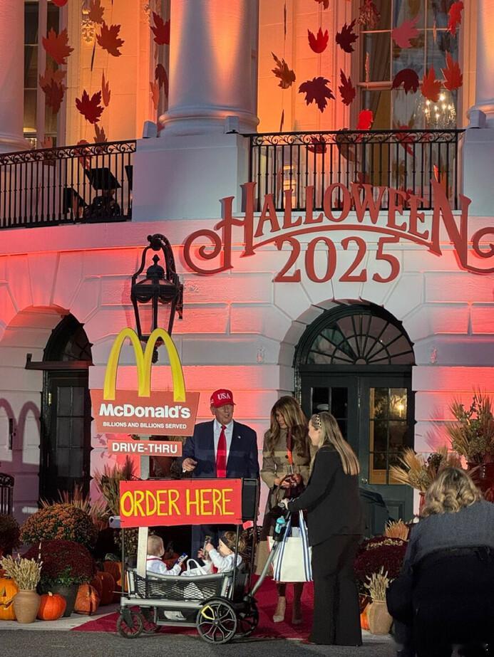 万圣节前夕，白宫化身麦当劳🍔特朗普全面关税被参议院批准终止海外新鲜事海外编译精
