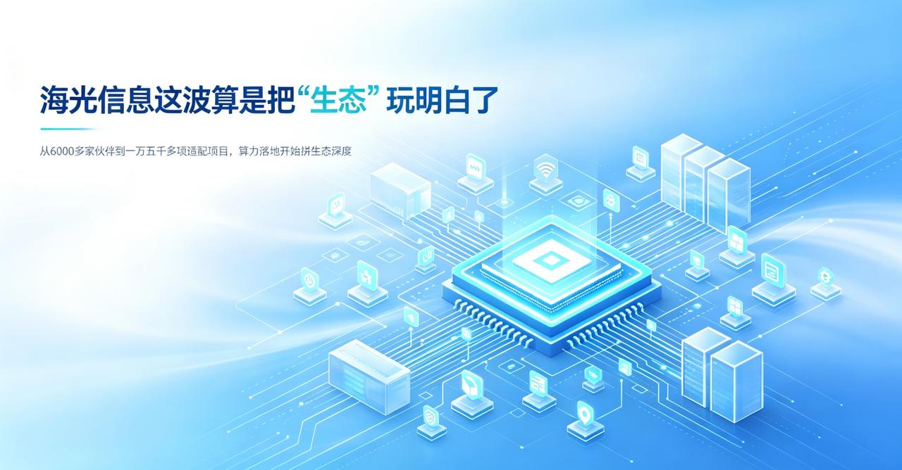 海光信息这波算是把“生态”玩明白了

看了信通院发的那个算力基座报告，我注意到了