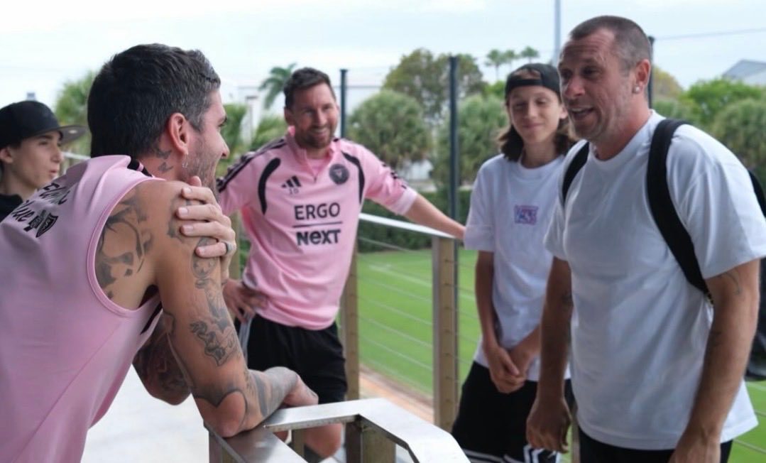 卡萨诺来迈阿密国际训练中心做客！梅西梅西