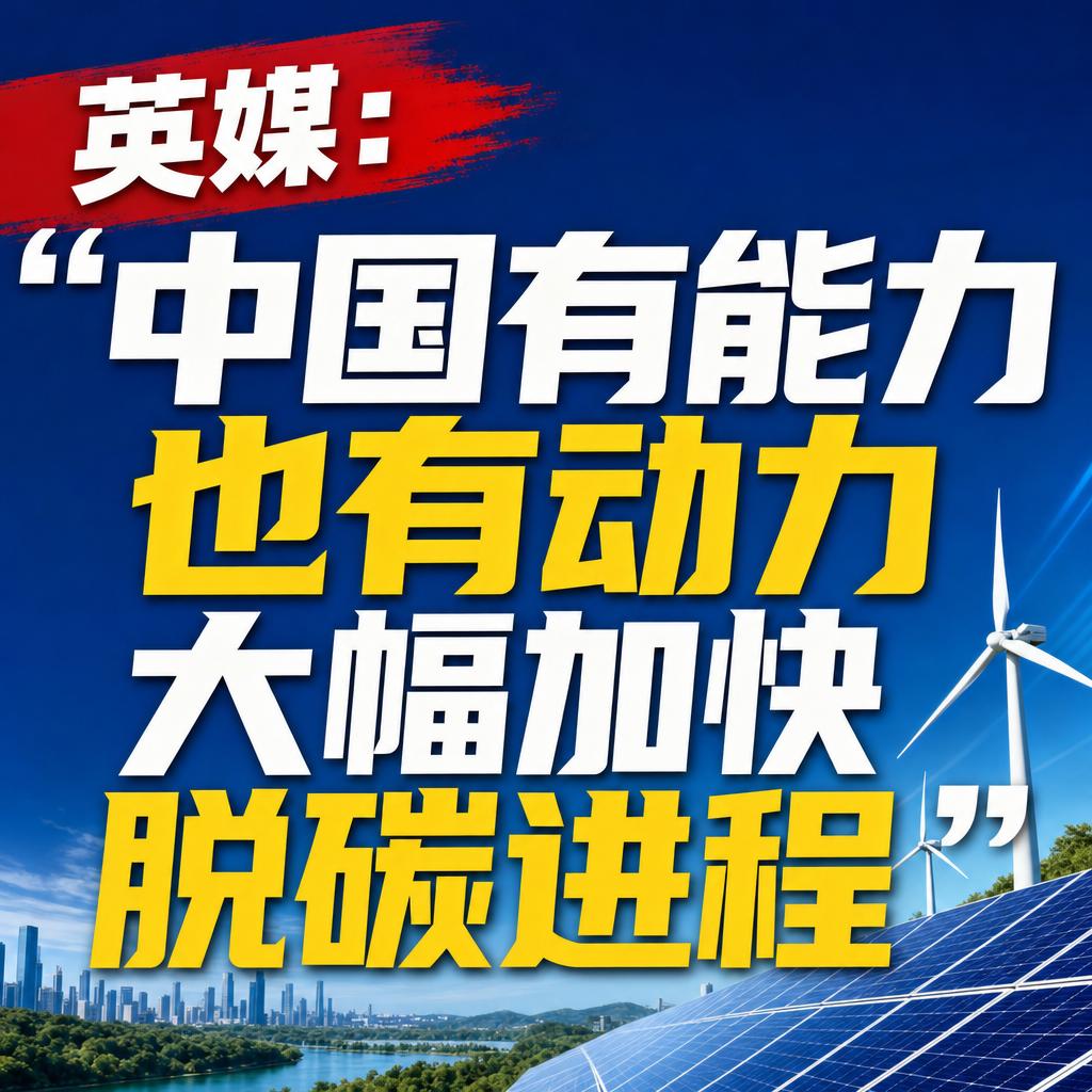 中国脱碳进程提速 英媒：既有能力也有动力
中国脱碳进程提速？这次连英媒都看明白了
