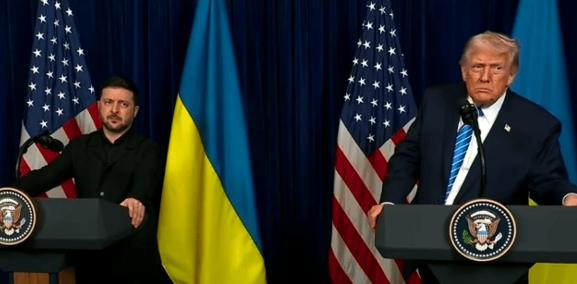 会谈结束，特朗普与泽连斯基出席新闻发布会，这场会议大概率决定了俄乌战争结束的时间