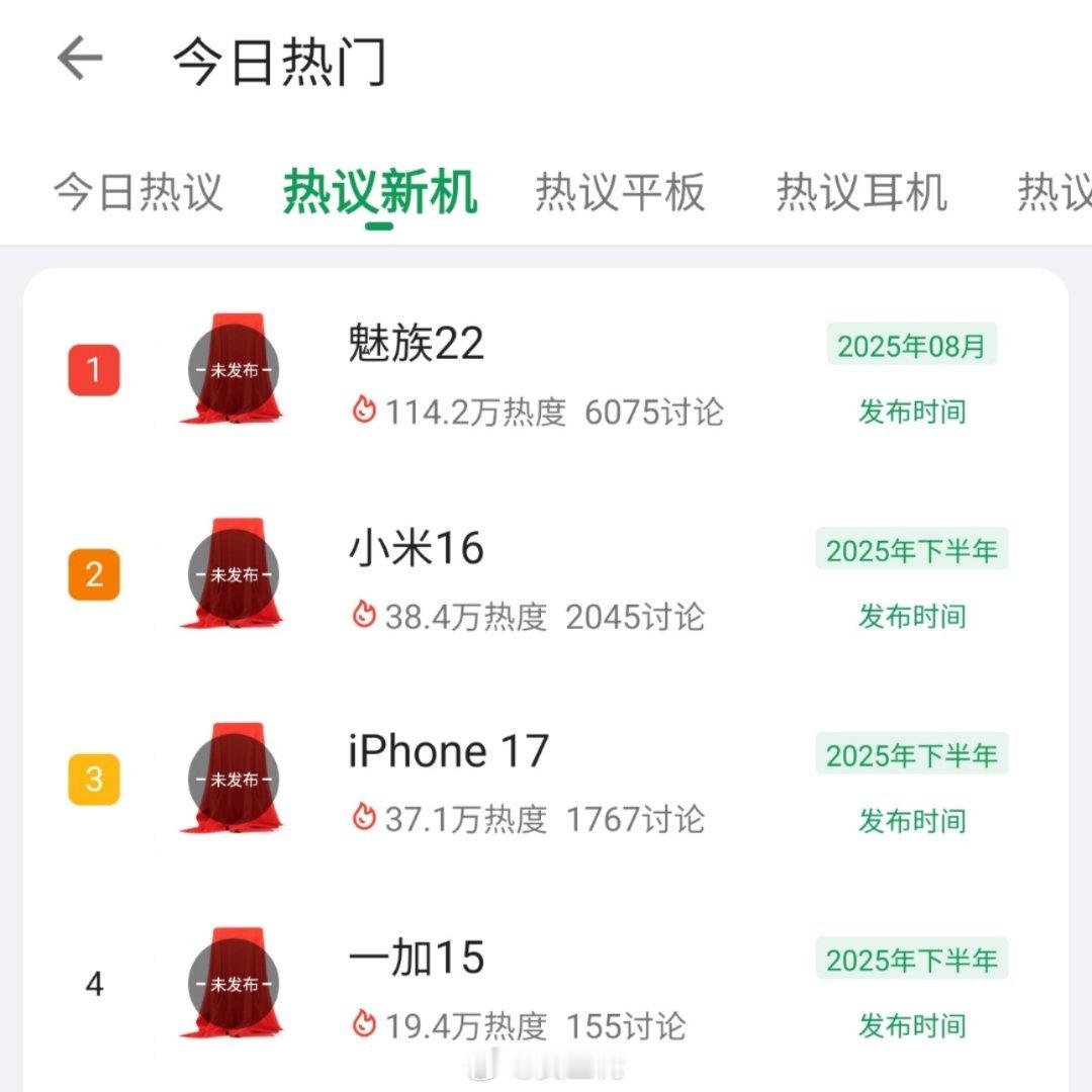 下一代新手机应该很快就来了，也许就在9月份，小米16、一加15等等。去年是十月底