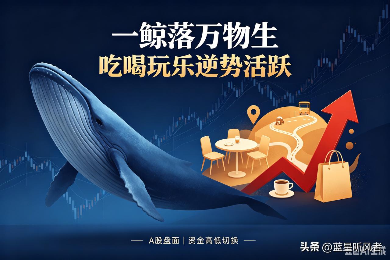 一鲸落万物生！科技赛道持续调整，吃喝玩乐逆势走强
 
今天A股极致分化，完美演绎