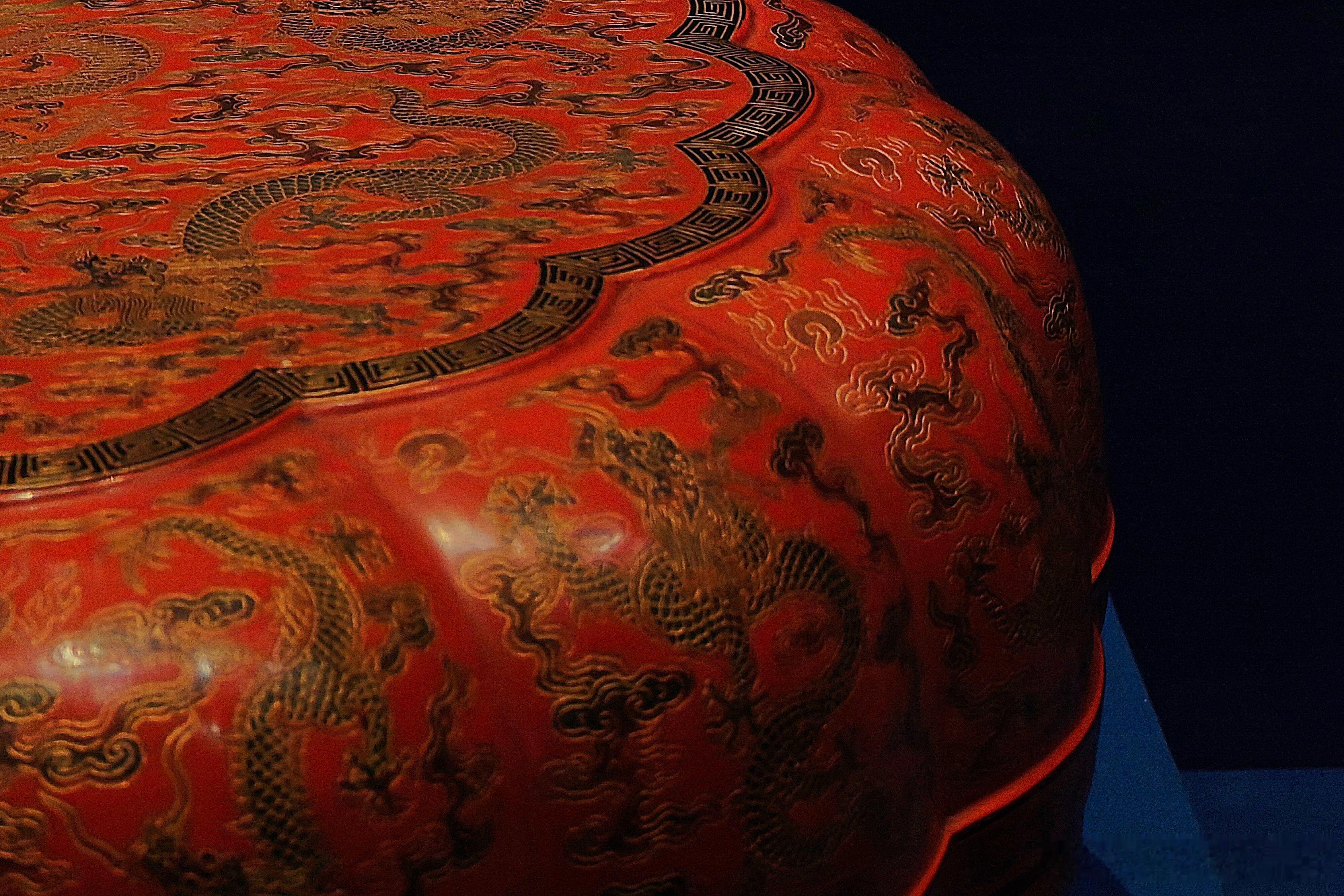 我的2026  戗金龙纹漆食盒清 （1644-1912）内蒙古博物院藏自上海博物