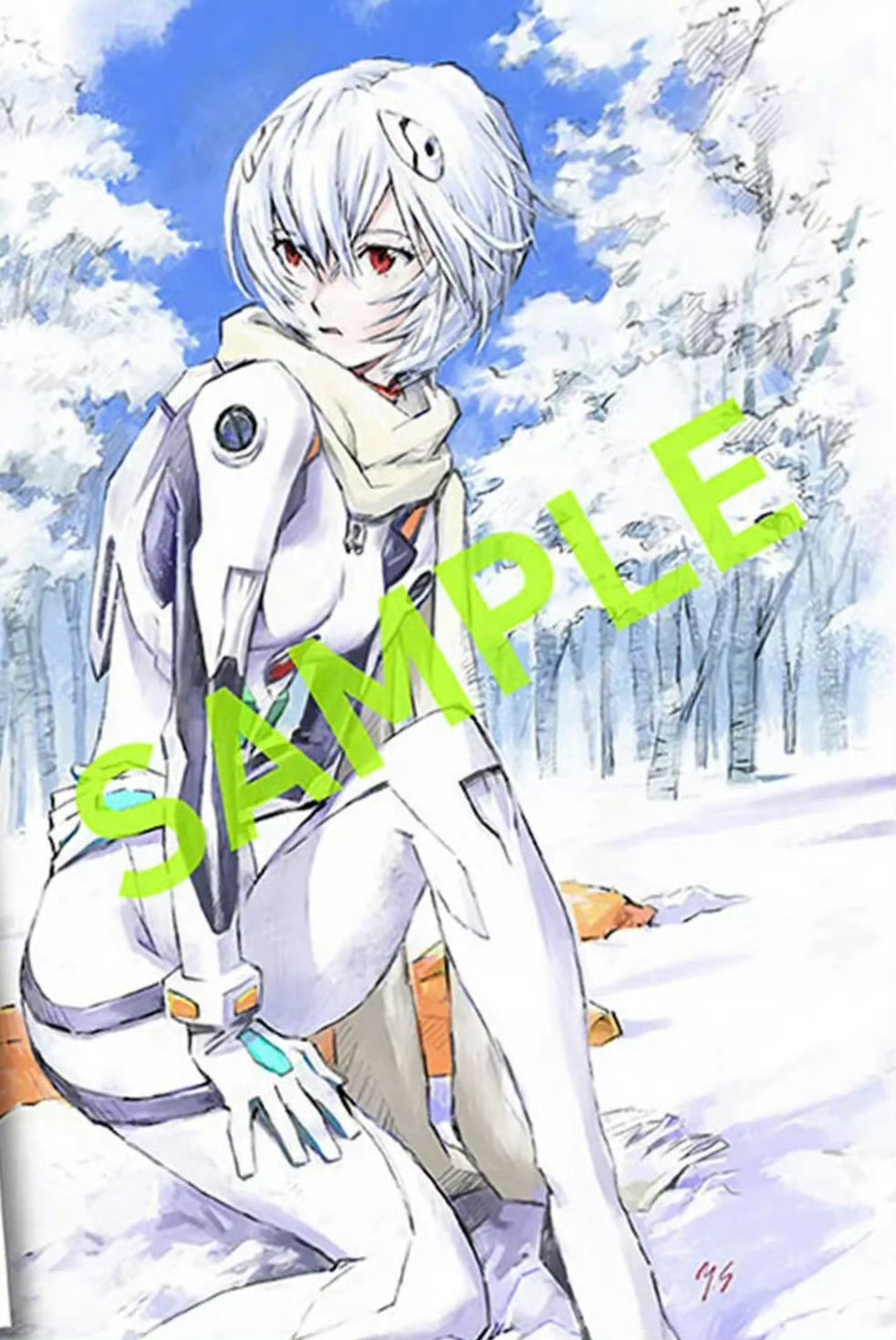 新世纪福音战士 人设 贞本义行 为自己的插画集《贞本EVA》新绘的四幅迷你色纸！
