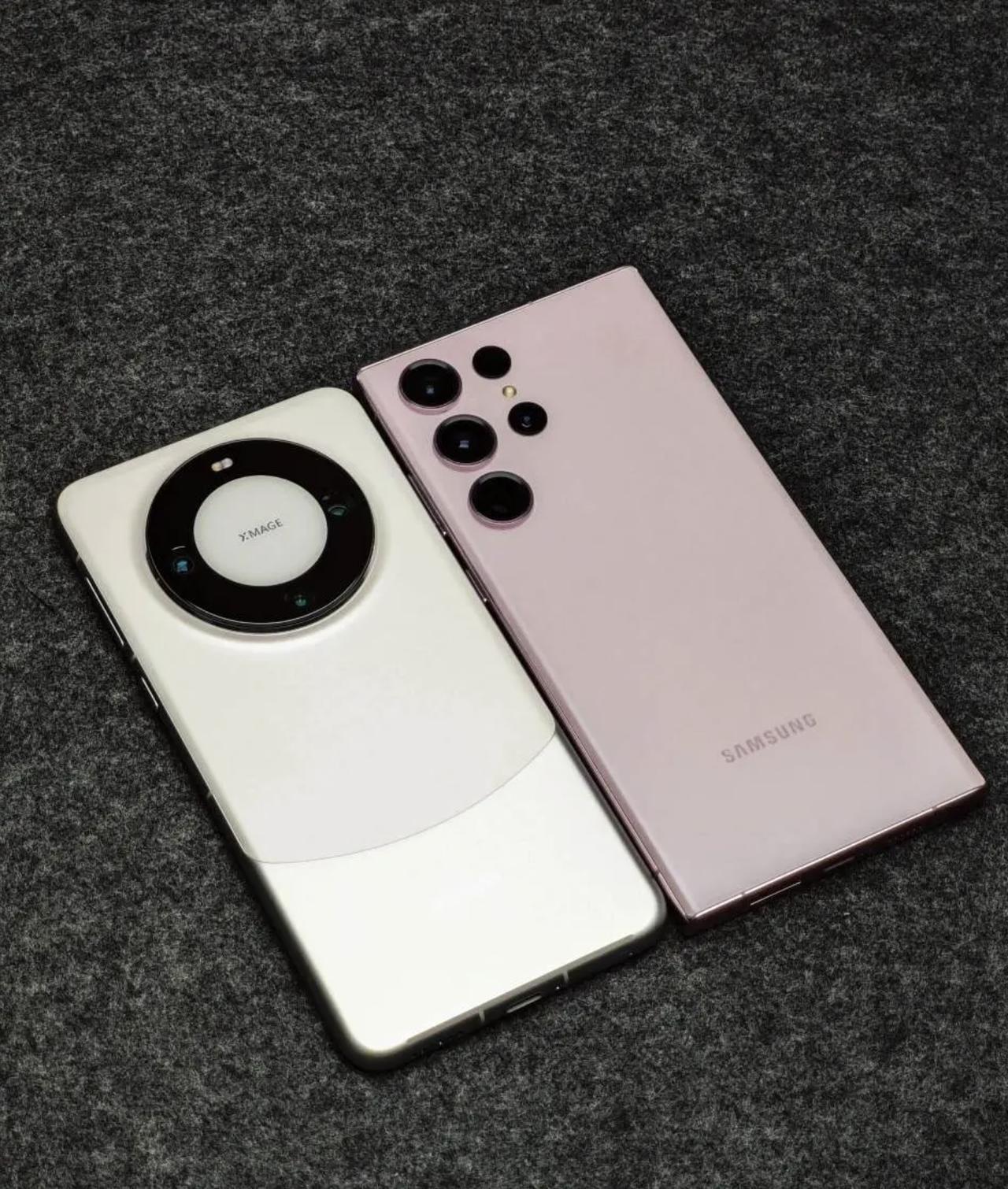 这应该是今年颜值最高的两款手机了吧？一款是华为Mate60 Pro，另一款是三星