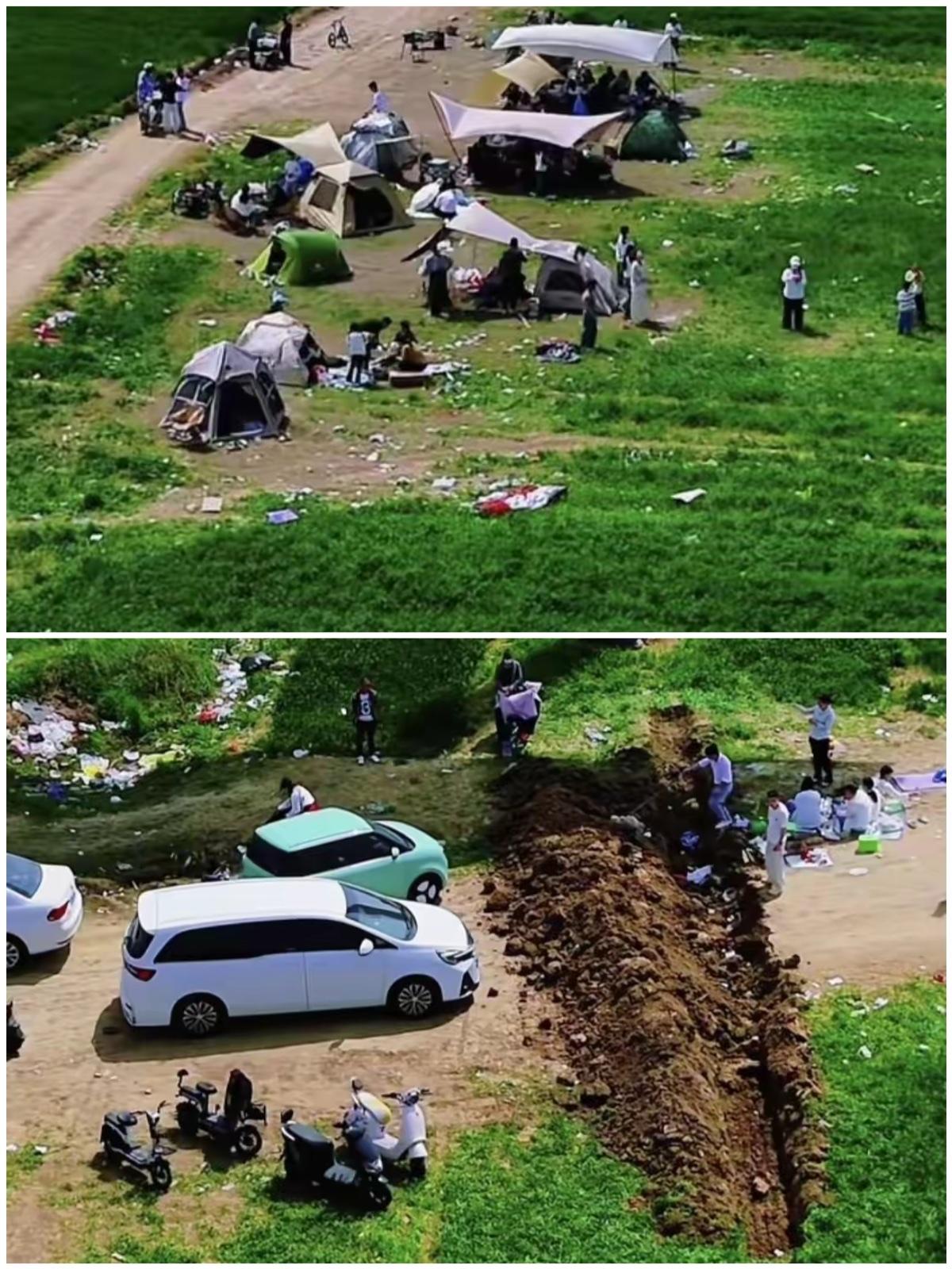 江苏沭阳，一片春天的麦田，绿油油的麦苗一片连着一片，有人把一张照片发在网上，说是