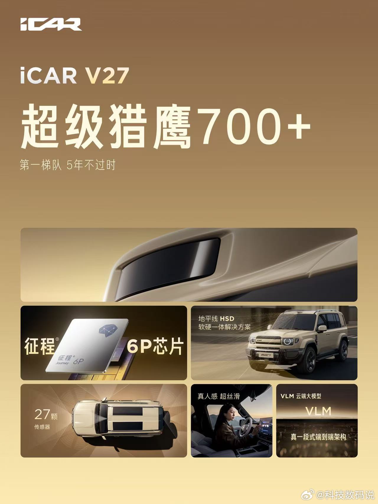 V27全能硬派全家都爱 iCAR V27正式上市了。价格16.98万起！配置方面