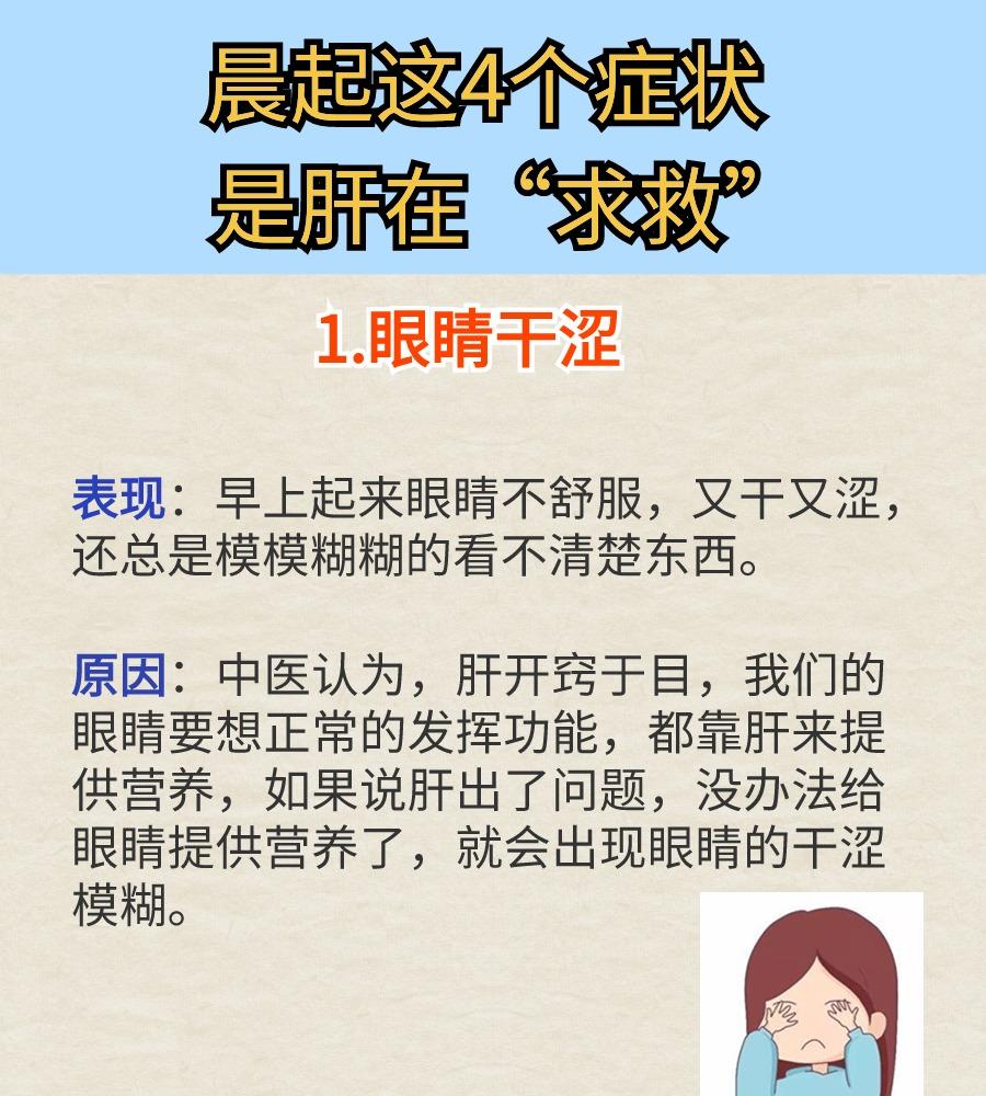 不养肝一年全白干！晨起这4个症状，是肝在“求救”！别大意#健康养生#
