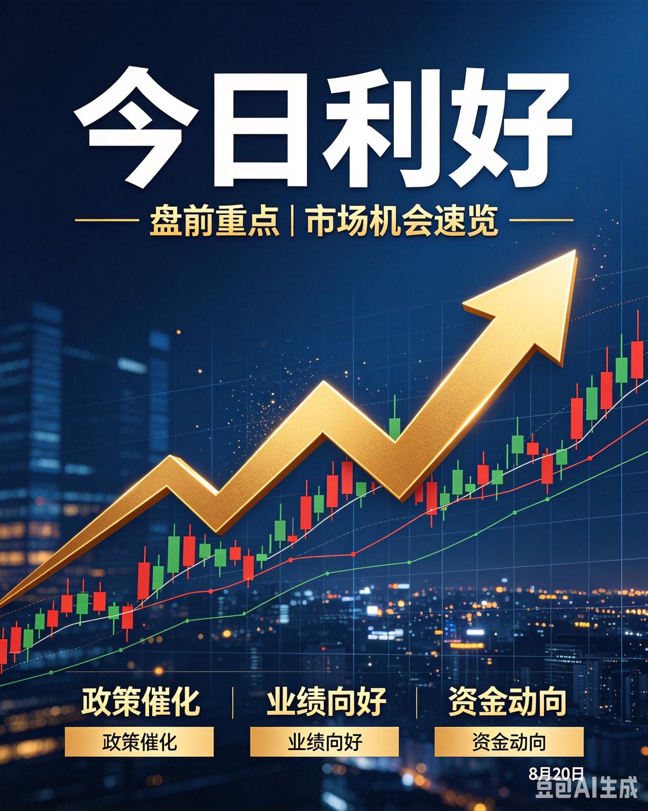 8月20日｜盘前利好汇总
 
风险提示：资讯仅供参考，不构成投资建议
 
🌍外