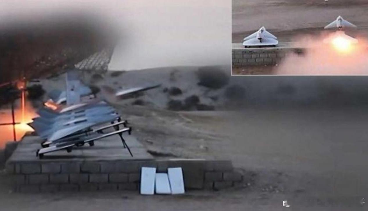 伊朗方面当地时间7日公布“哈迪德110”高速无人机对美以目标实施打击的画面。“哈